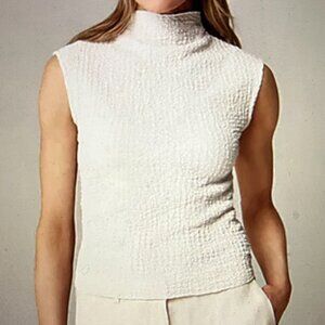 J Crew Bubble Knit Mockneck Top  NWT